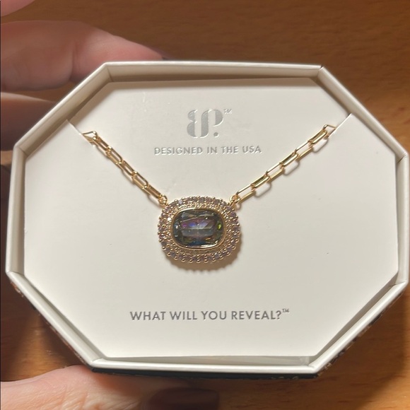 BP JUNE 2025 Alexandrite with Gold Plated Paperclip Chain - Picture 1 of 3